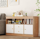 Kids Toy Storage Organizer with 2 Drawers and 2 Closed Cabinets