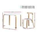 Baby Direct 3PCS Set Kids Activity Table and Chairs Toy Play Desk