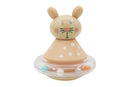 WOODEN ANIMAL ROLY-POLY RABBIT