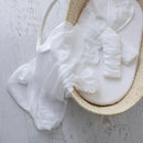 Bubba Blue Bamboo White 3pk Muslin Swaddle Wraps 54152