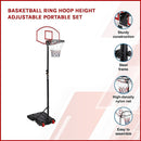 Basketball Ring Hoop Height Adjustable Portable Set