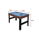 4FT 3-in-1 Games Foosball Soccer Hockey Pool Table