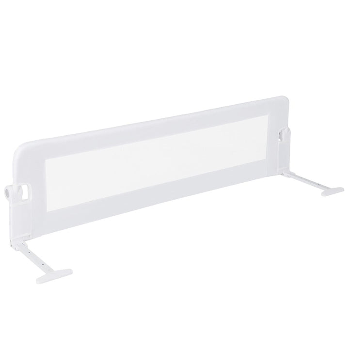 152 cm Folding Mesh Bed Rail with Adjustable Strap – White – product view