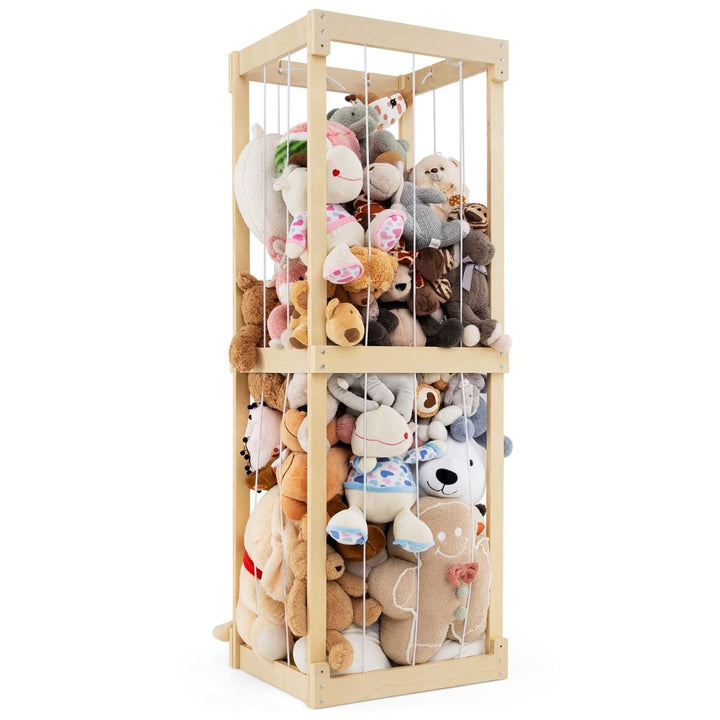 300 L Vertical Soft-Toy Storage Organiser – Natural product view 3