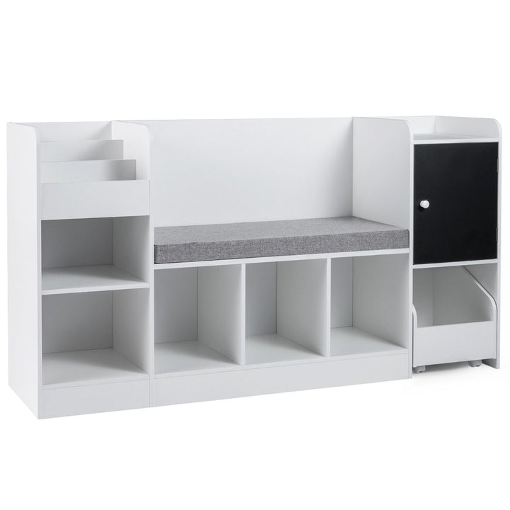 Kids Reading Bench with Bookshelves and Storage – Reading bench and storage hero