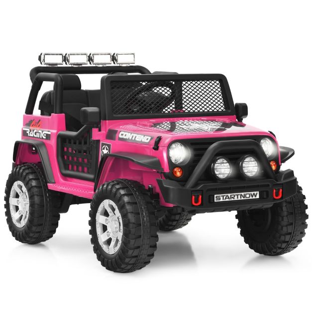 Pink 12V ride-on truck