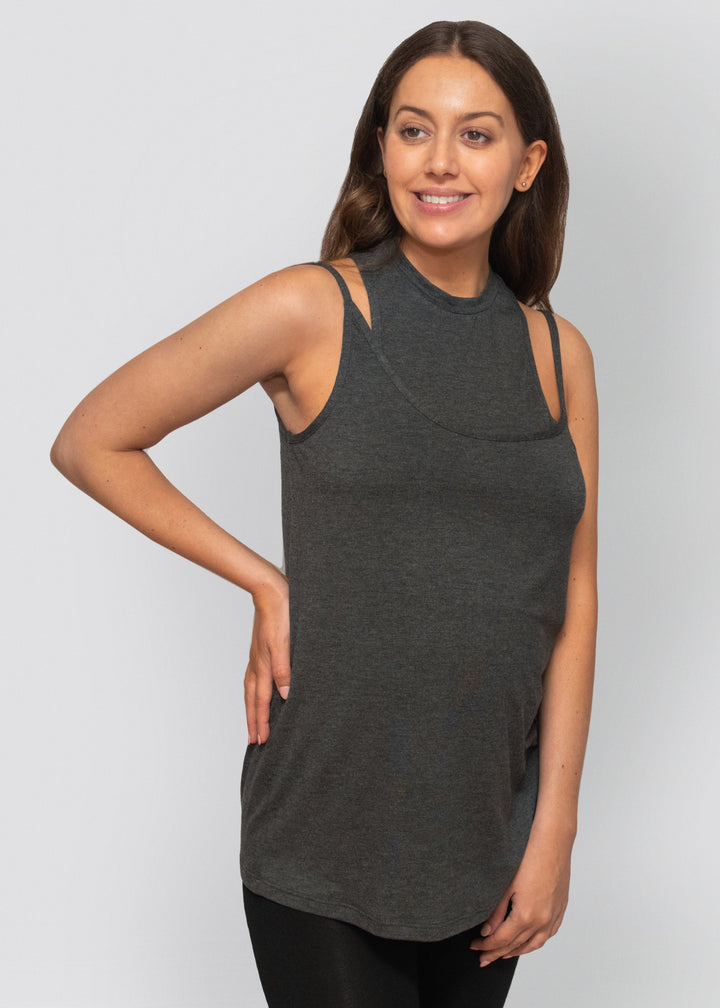 essential singlet - charcoal
