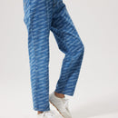 Family Casual Letter Print High Waisted Jeans