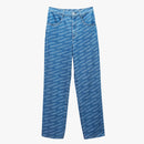 Family Casual Letter Print High Waisted Jeans