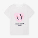 Family Tencel Smile Face Short Sleeve T-Shirt