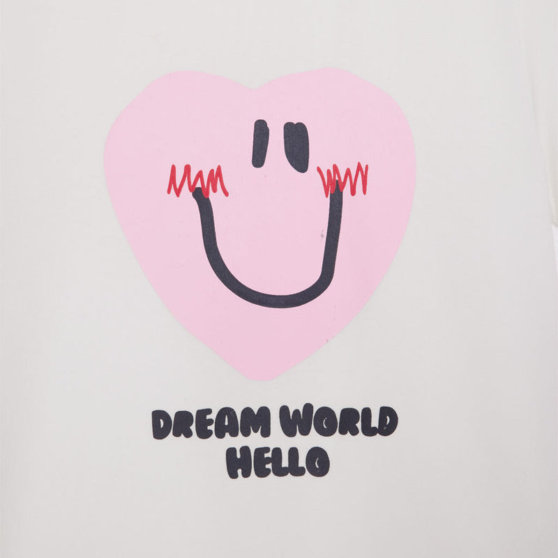 Family Tencel Smile Face Short Sleeve T-Shirt