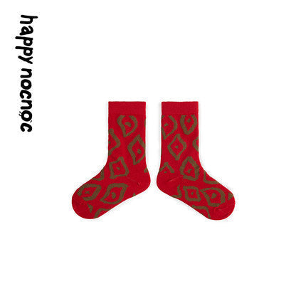 Cotton Printed Mid Tube Socks