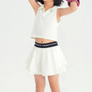 Family Solid Color A-lined Sport Skirt