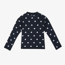 Heart Printed Long Sleeved Swimwear