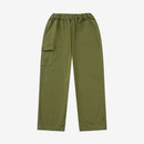 Casual Solid Color Elasticized Cargo Pants With Pocket