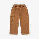 Casual Solid Color Elasticized Cargo Pants With Pocket