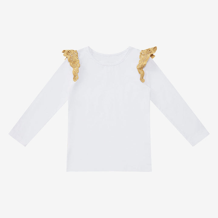 Lace Wings Long Sleeved Top
