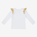 Lace Wings Long Sleeved Top