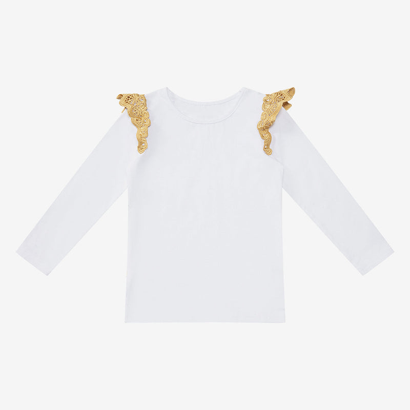 Lace Wings Long Sleeved Top