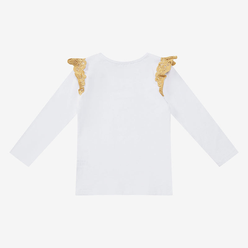 Lace Wings Long Sleeved Top