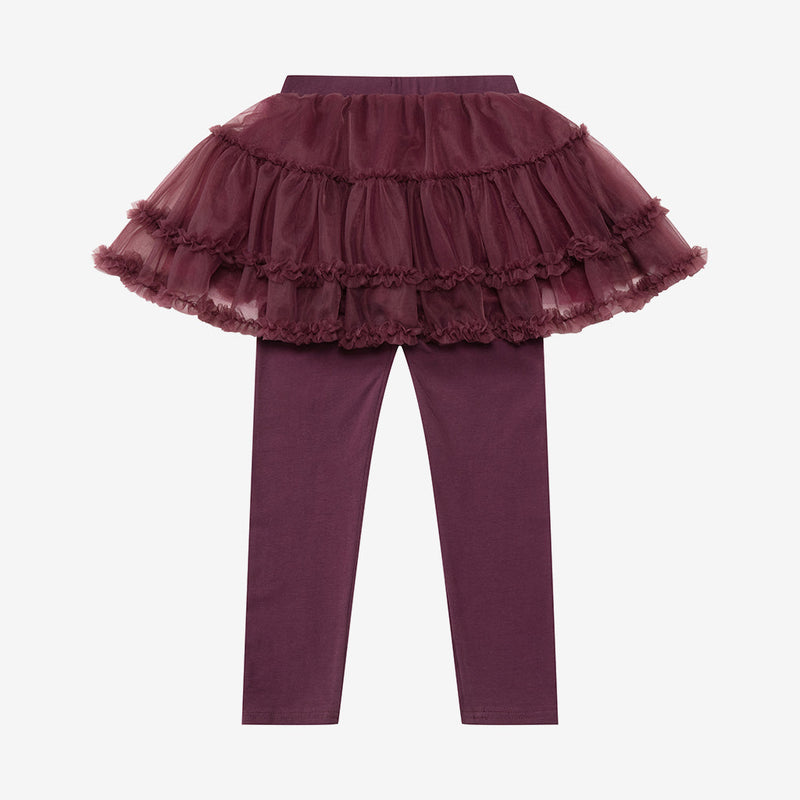 Cute Solid Color Lace Tutu Pettiskirt Leggings