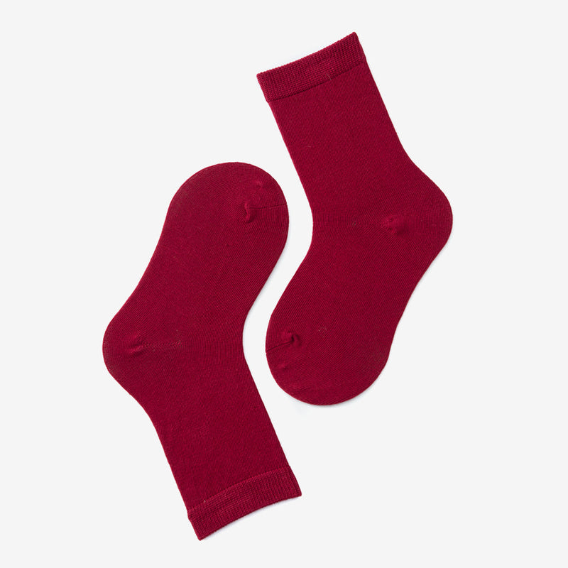 Adult Toddler Kids Solid Color Mid Tube Socks