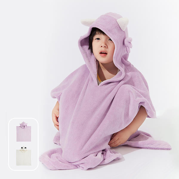 0.8s Instant Water Absorption Hooded Cloak Bath Towel Bathrobe