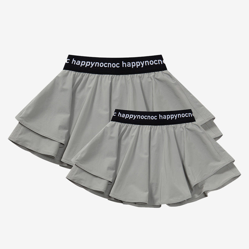 Family Solid Color A-lined Sport Skirt