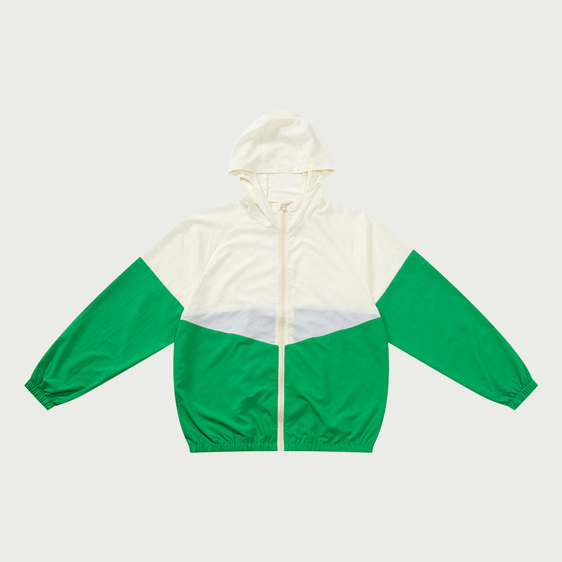 Family Hooded Sun Protection Color Block Coat