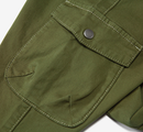 Casual Solid Color Elasticized Cargo Pants With Pocket