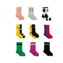 Cotton Polka Dot Mid Tube Socks