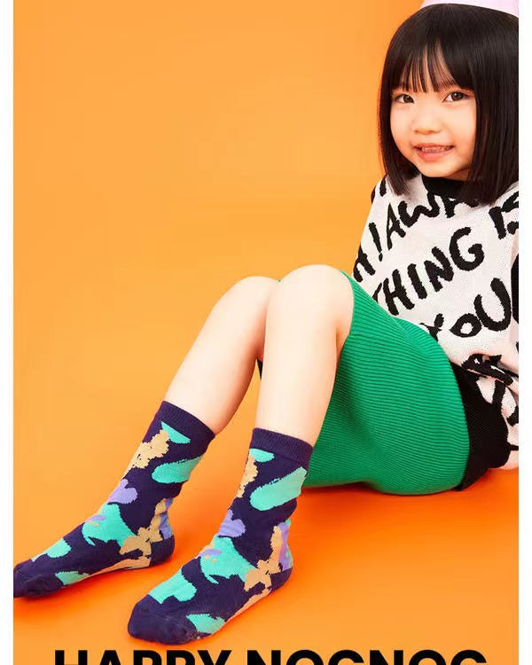 Cotton Camouflage Printed Mid Tube Socks