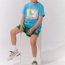 Tencel Trojan Printed Short Sleeve T-Shirt