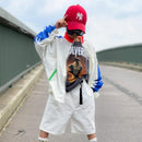 Family Letter Printed Sun Protection Zipper Coat