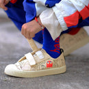 Pac-Man Ghost Printed Velcro Canvas Shoes