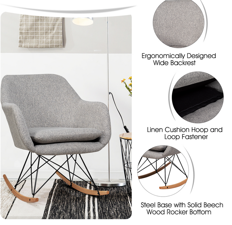 Rever Bebe Accent Rocking Chair (Online-Only)