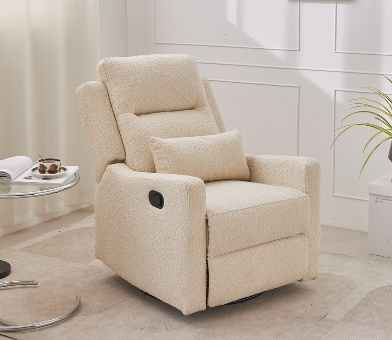 Cocoon Rio Recliner Glider Nursery Chair in Bouclé