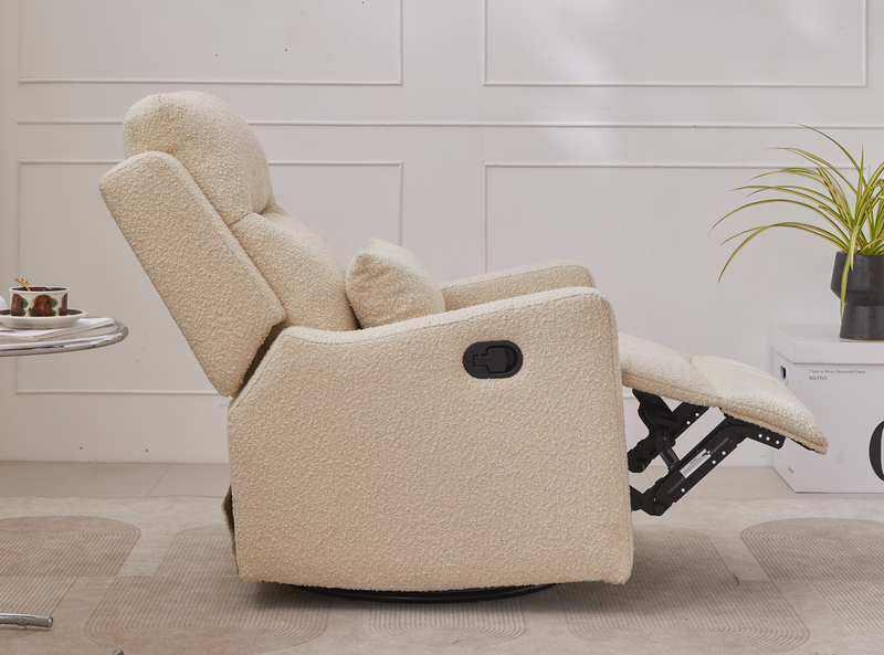 Cocoon Rio Recliner Glider Nursery Chair in Bouclé