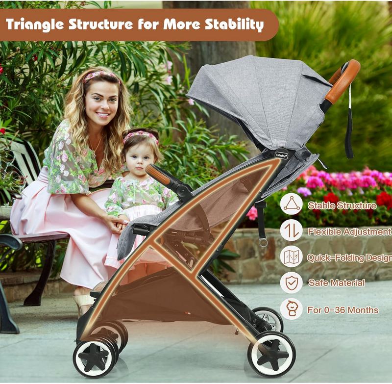 Rever Bebe Quick Folding Baby Stroller