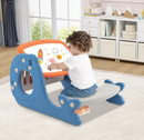 Rever Bebe  Convertible Kids Activity Table Set with Erasable Whiteboard