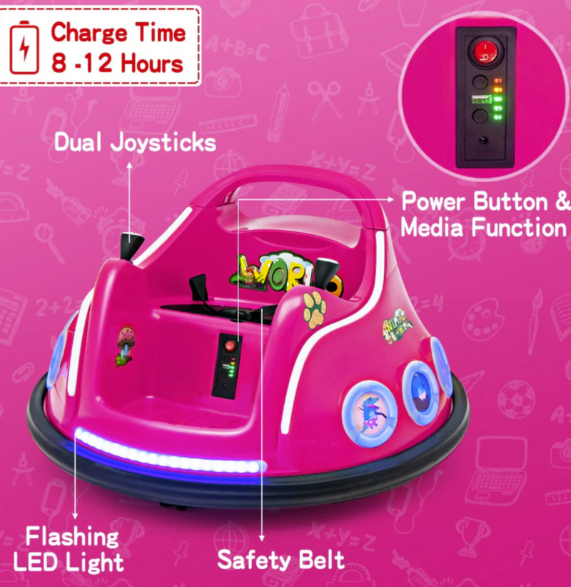 Kids 12V Electric Ride On Bumper Car with Remote Control (Pre order for April Dispatch)