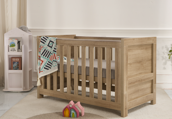 Rever Bebe 3 in 1 Classic Cot Ash