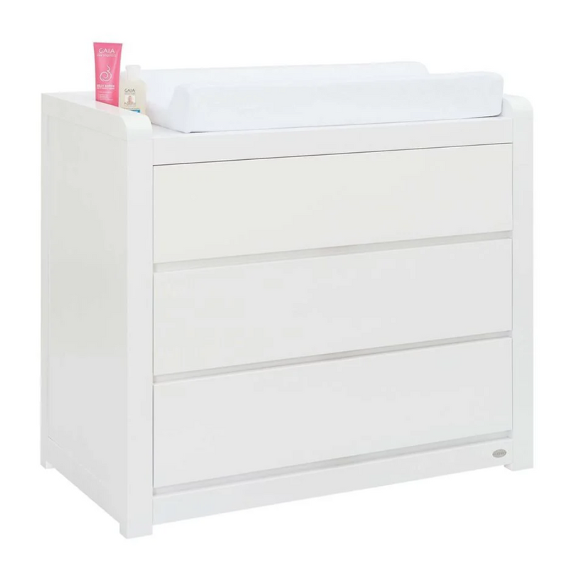 Cocoon Aston Cot + 3 Drawer Chest Package (Mattress included) - White