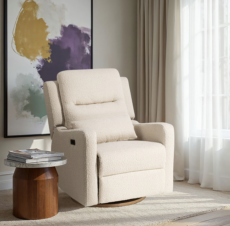 Cocoon Rio Electric Recliner & Glider Chair with USB Sandstone Boucle