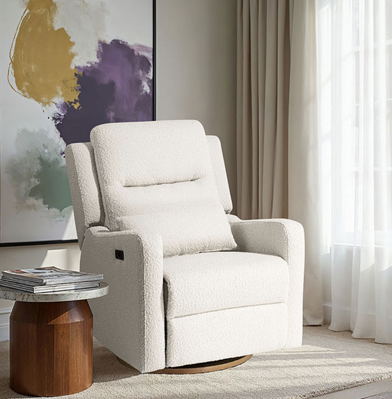 Cocoon Rio Electric Recliner & Glider Chair with USB Vanilla Boucle