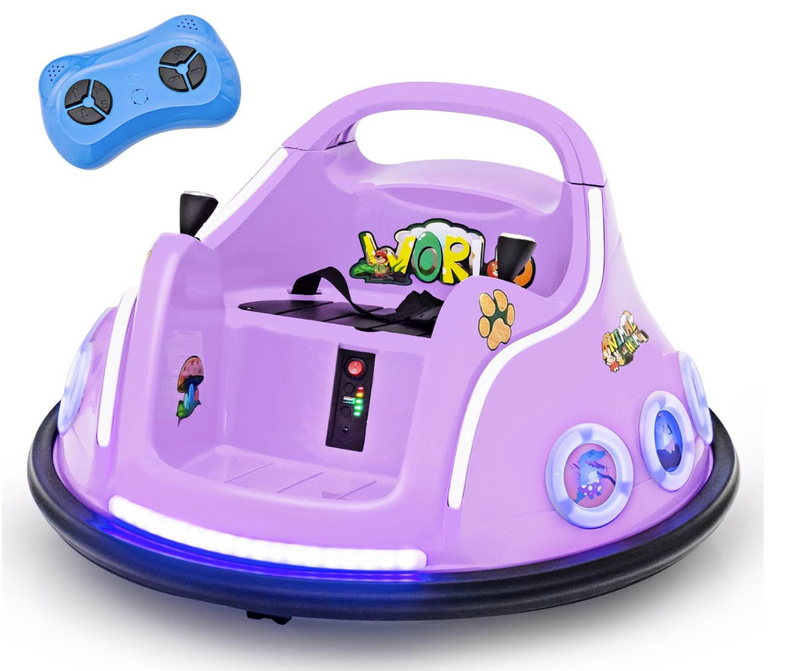 Kids 12V Electric Ride On Bumper Car with Remote Control