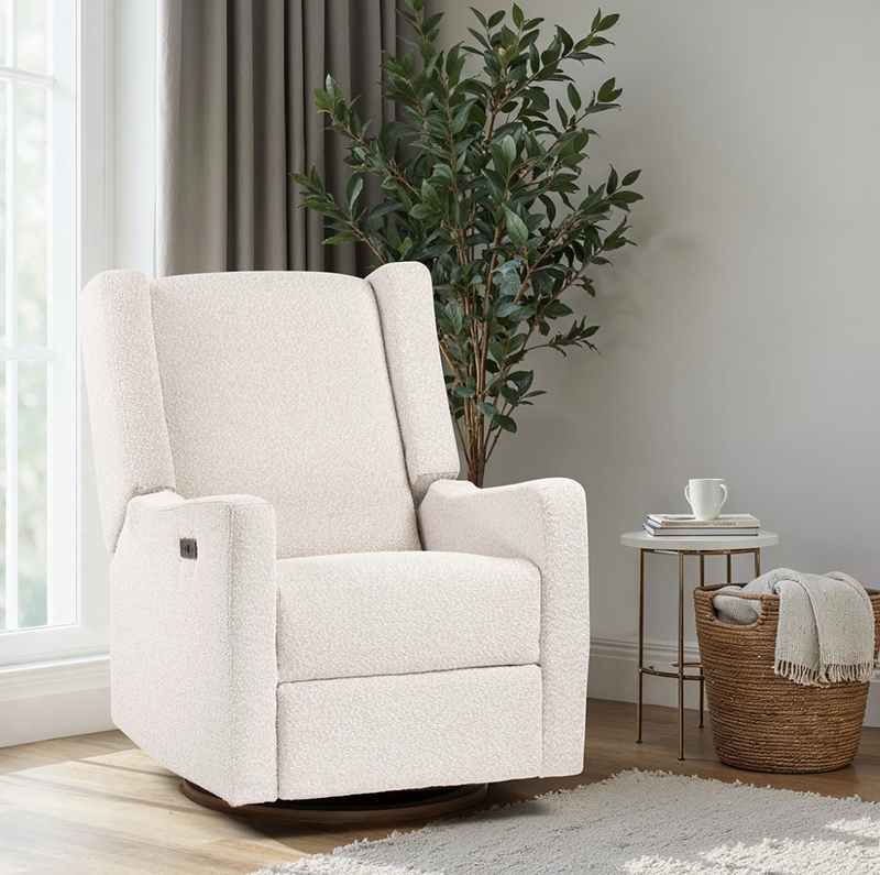 COCOON BONDI Electric Recliner Glider Nursery Chair in Light Grey