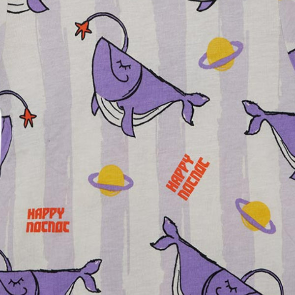 Printed Short Sleeved Pajamas Set