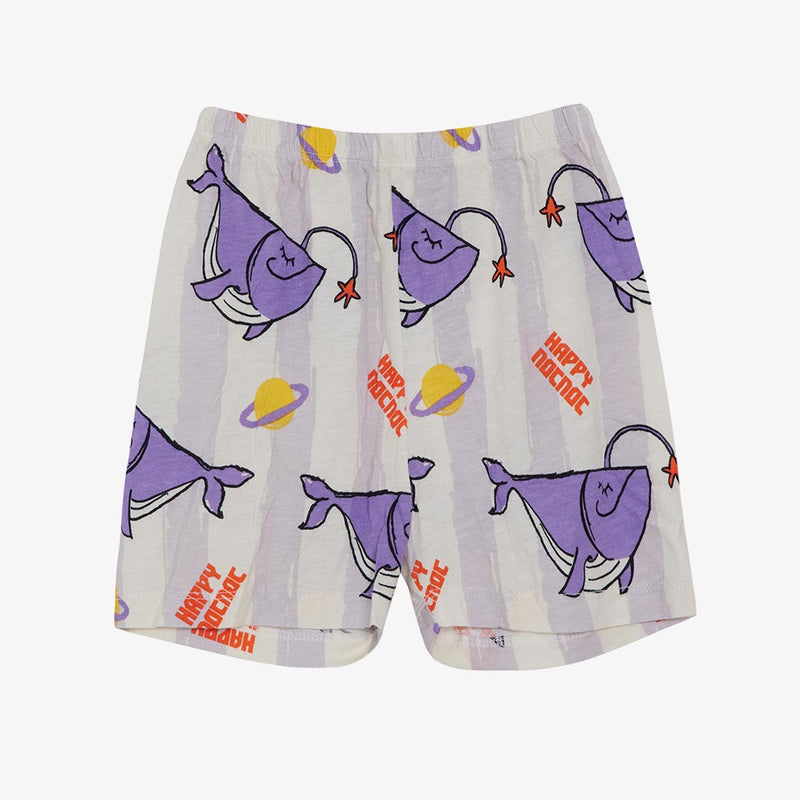 Printed Short Sleeved Pajamas Set