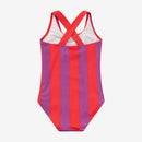 Color Block Striped One-Piece Swimsuit